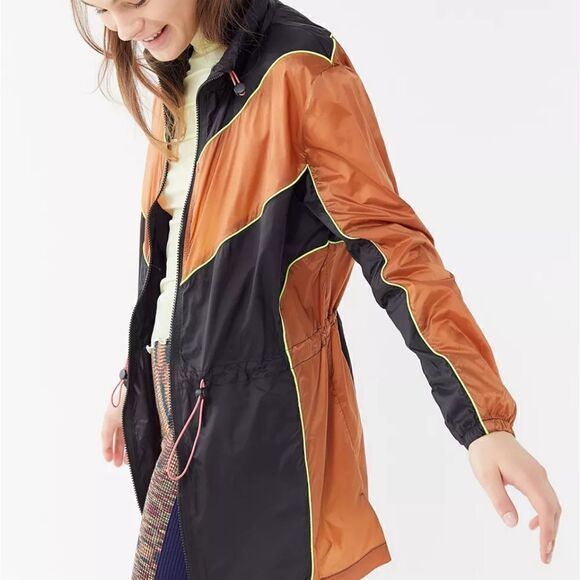 ✨Urban Outfitters Out From Under Aiden Colorblock Zip-Front Jacket - Picture 1 of 10